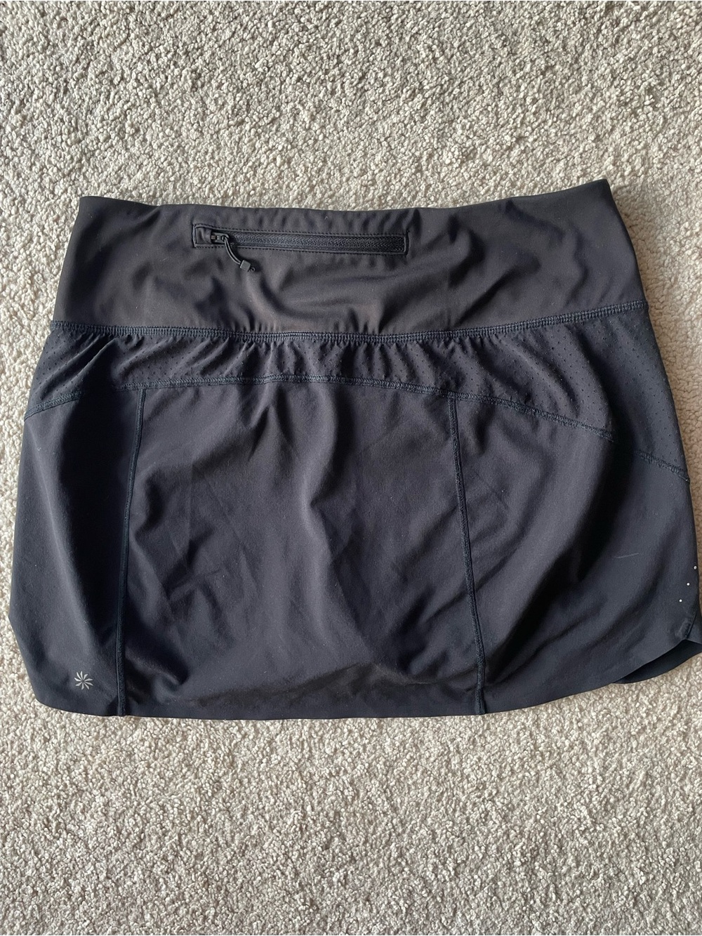 Athleta Run With It Skort Black 14”Women's Size S Lined Athletic Tennis Golf - Picture 2 of 5